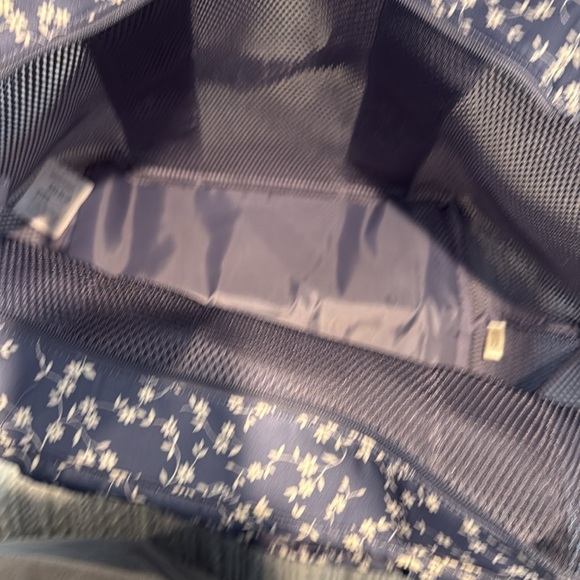 Pink by Victoria’s Secret Blue Mesh Pool Beach Large Tote Bag Blue & Floral NWT - Picture 5 of 7